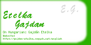 etelka gajdan business card
