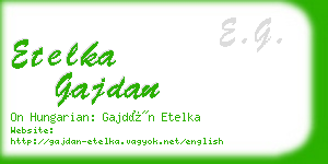 etelka gajdan business card